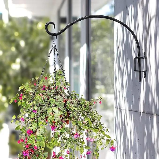 Qiang Ni Swivel Plant Hanger Bracket: Bird Feeder Hanger for Outdoor Wall Mount (16 - A, 16 Inch) by GreenHaven Gardens