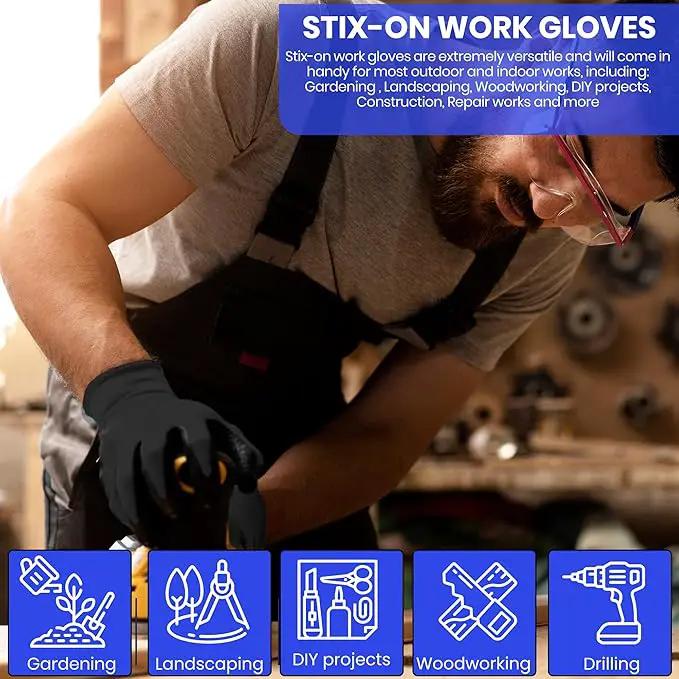 10 OR 20 Pairs Work Gloves–Heavy Duty Rubber Coated Safety Work Gloves–Multipurpose Gloves by GreenHaven Gardens