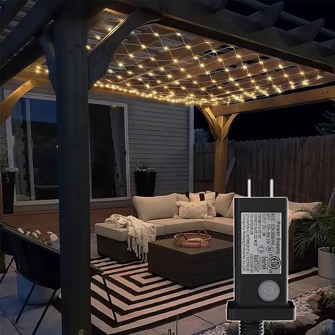Eueasy LED Net Lights, 360 LED 12x12FT with Timer & 8 Lighting Modes, Outdoor Net Lights for Gazebo, Bush, Wedding, Holiday by GreenHaven Gardens