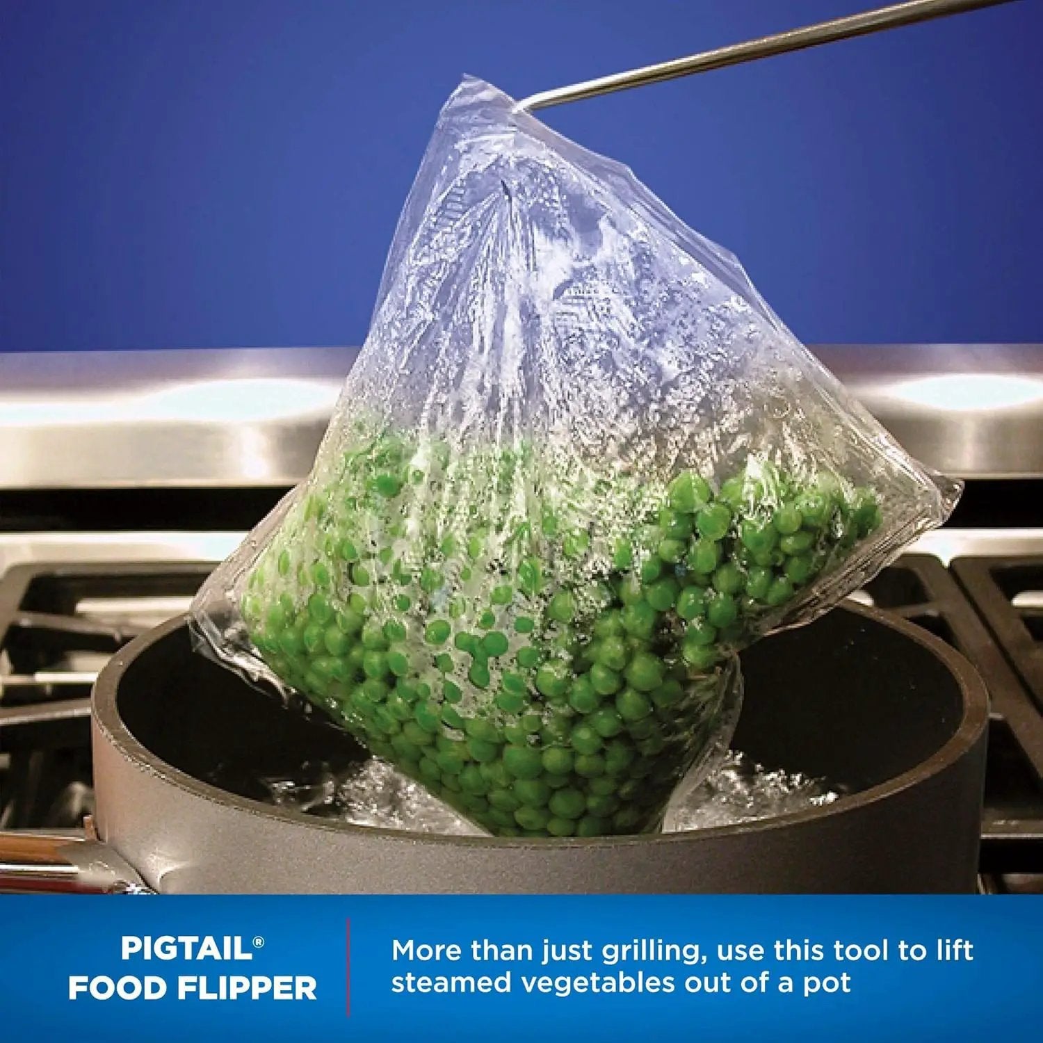 Single 19" PigTail Food Flipper by GreenHaven Gardens