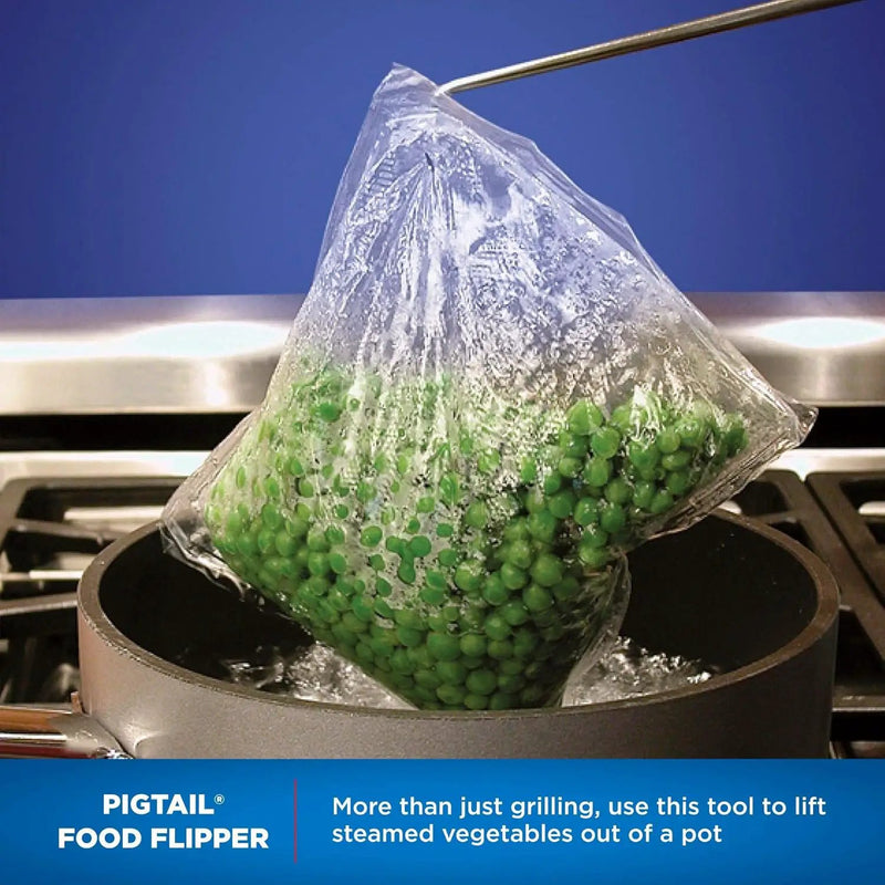 Single 19" PigTail Food Flipper by GreenHaven Gardens