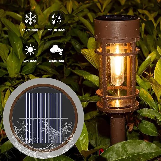 Solar Pathway Lights 8 Pack, Solar Lights Outdoor Waterproof IP65, Long-Lasting, Bright LED Outdoor Lighting Decor for Garden Yard Landscape Path by GreenHaven Gardens