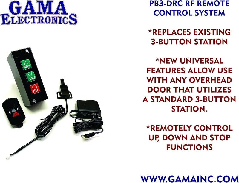 RF Remote Control System for Commercial Overhead Doors PB3-DRC by GreenHaven Gardens