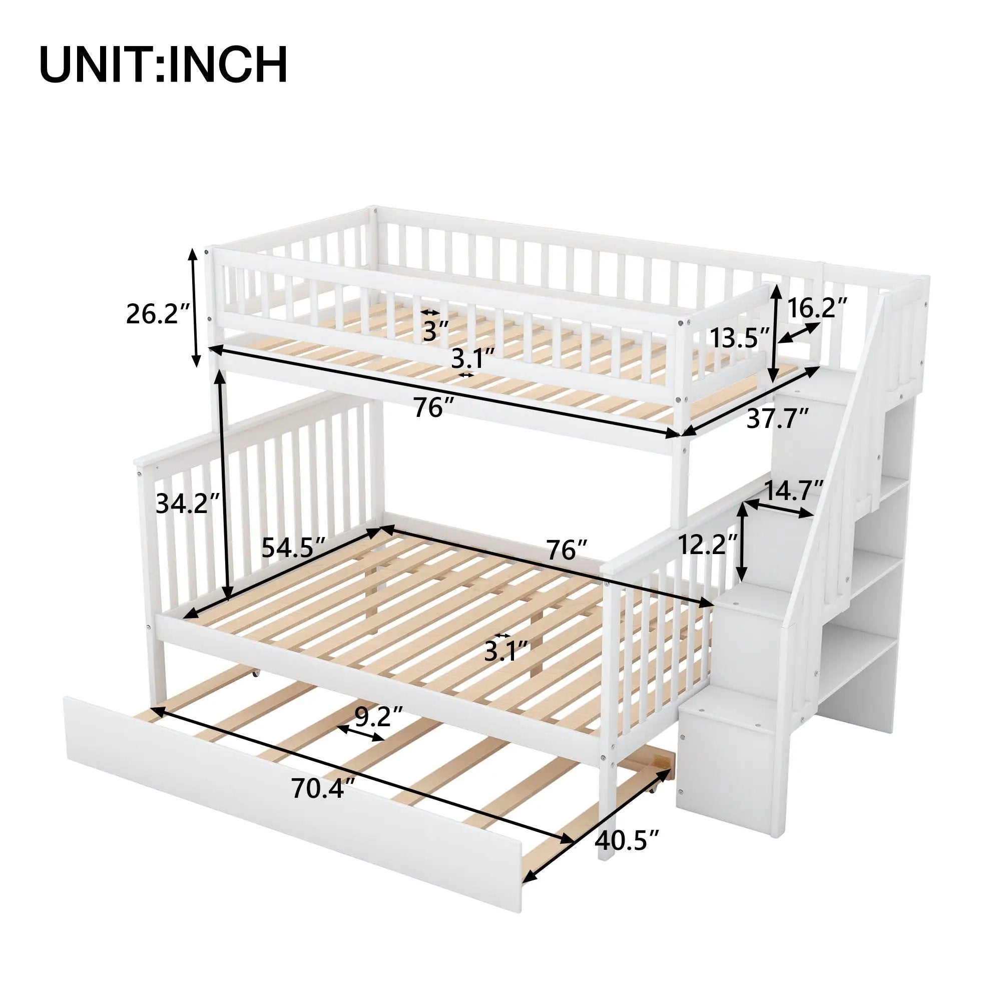 Bunk Bed With Staircase by Unique Piece Furniture