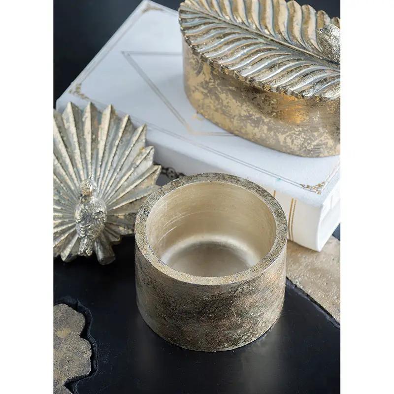 5.1x4.9x3.9' Circular Trinket Box With Bird by HouseOfZazla