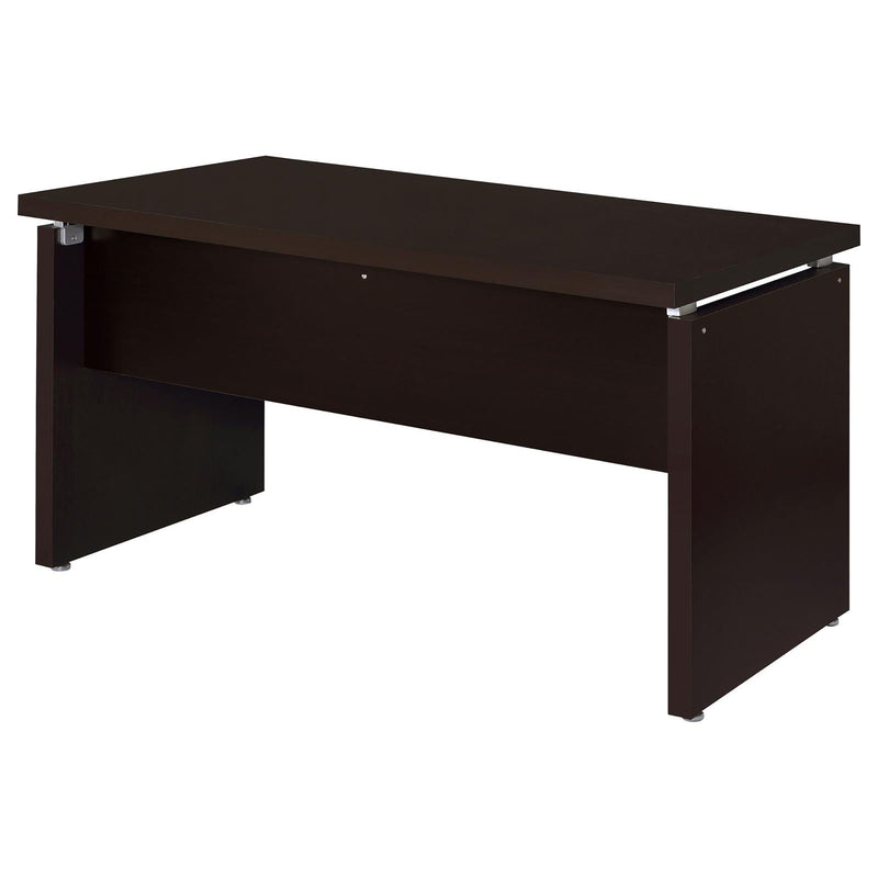 Floating - Top Computer Desk With Pullout Keyboard Shelf - Brown by HouseOfZazla