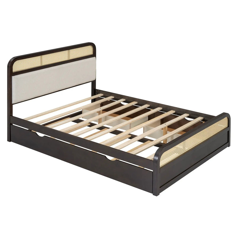 Platform Bed With Trundle And 2 Drawers by Unique Piece Furniture