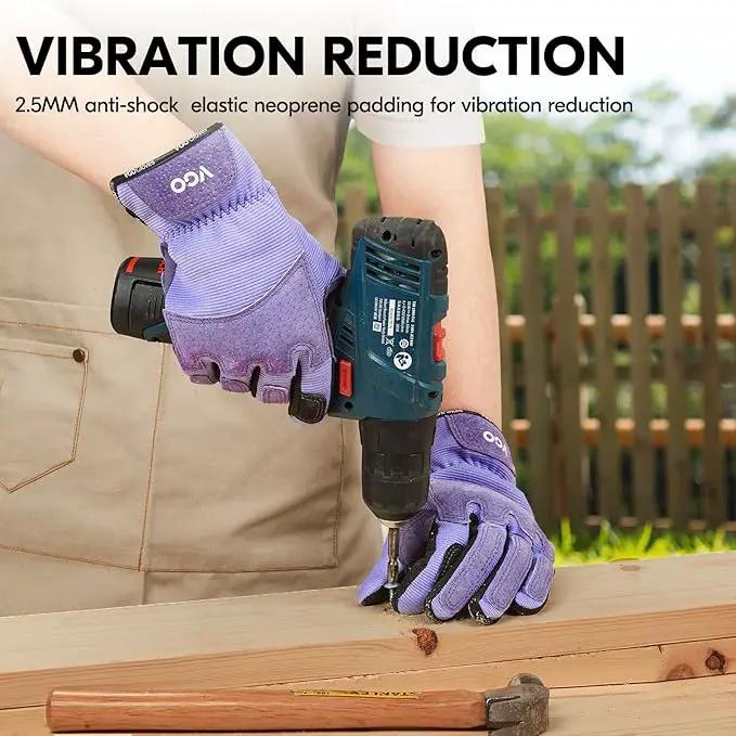 Vgo... Gardening Gloves Ladies,Safety Work Gloves,Touchscreen(Size M,Purple,SL7471) by GreenHaven Gardens