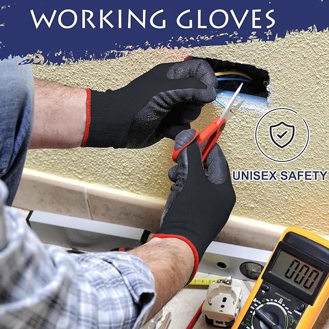 48 Pairs Garden Gloves for Women Men Breathable Rubber Coated Yard Safety Work Thorn Proof Work Gloves by GreenHaven Gardens