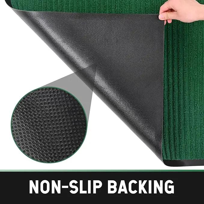 fani Heavy Duty Large Outdoor Indoor Entrance Doormat Grass Green Waterproof Low Profile Entrance Rug Front Door Mat Patio Anti-Skid Rubber Back, 31x47 inch (Grass Green) by GreenHaven Gardens