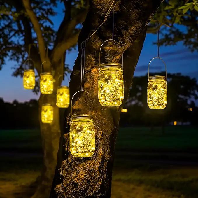 GIGALUMI Solar Mason Jar Lights, 12 Pack 30 Led String Fairy Lights Garden Lights Outdoor Waterproof Metal Lid Hanging Solar Lanterns for Outdoor, Garden, Patio, Lawn, Balcony Decoration by GreenHaven Gardens
