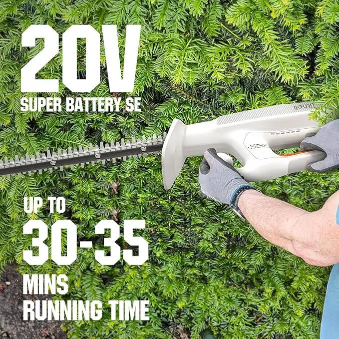 Litheli 20V Cordless Hedge Trimmer 16" (5/8" Cut), Handheld Shrub/Bush Trimmer, Lightweight for Thick Branches & Yard Work,Work with Litheli 20V System (2.5Ah Battery Incl.) by GreenHaven Gardens