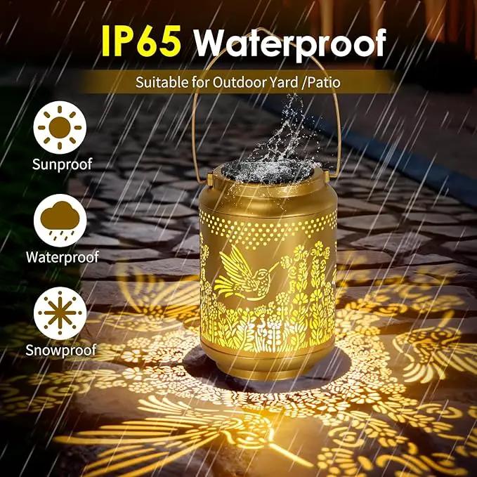 Hummingbird Solar Lanterns Outdoor Lights: Garden Decor Birthday Gifts for Women Mom Grandma Nana Aunt, Hanging Solar Lights Decoration Waterproof Outside for Yard, Patio, Backyard, Porch by GreenHaven Gardens
