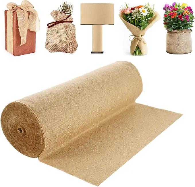 VEVOR Burlap Fabric Roll, 40” x 300 ft High Density Natural Jute Fiber Material for Outdoor Plant Care, Tree Wrap Roll, Decor, DIY Crafts, Wedding, Garden Weed Barrier, Plants & Trees Winter Covering by GreenHaven Gardens
