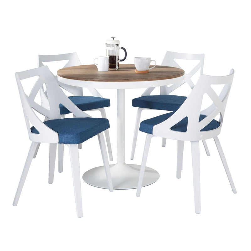 Dakota Charlotte - 5 Piece Contemporary Design Dining Set by HouseOfZazla