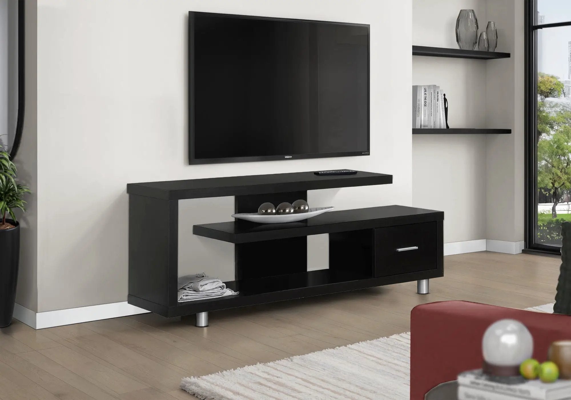 TV Stand, Console, Media Entertainment Center Storage Cabinet, Contemporary & Modern by Unique Piece Furniture