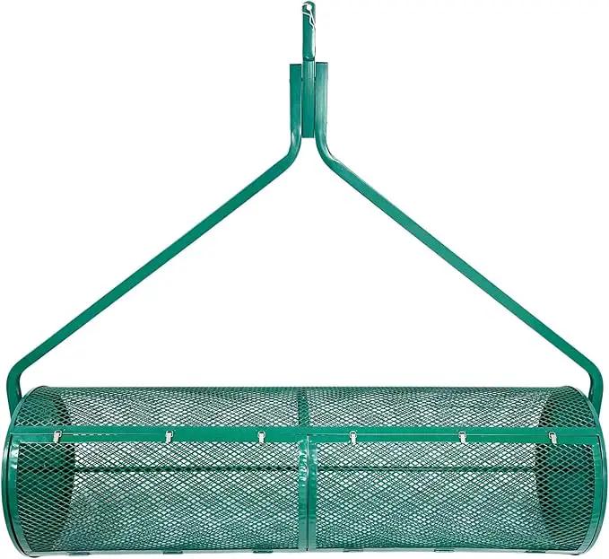 LANDZIE Lawn and Garden Spreaders - 60 x 20 Inch Tow-Behind Compost and Peat Moss Spreader for Large Lawns Commercial Landscaping - Effortlessly Spread Perfect Layer of Topdressing - Large Lawn Care by GreenHaven Gardens