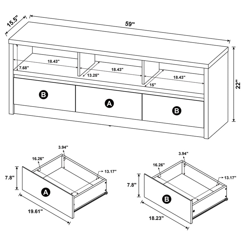 O'Brien - TV Stand Media Console