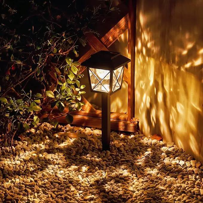 6 Pack Large Rotating Solar Lights Outdoor Waterproof 2 Modes Twinkling Decorative Lights for Garden Yard Pathway Walkway Decorations Landscape Lighting. (Set of 6) by GreenHaven Gardens
