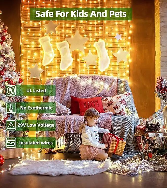 750 LED 246FT Christmas Lights Outdoor, Super Long Waterproof Christmas String Lights with 8 Modes, Christmas Tree Lights with Timer Memory for Fence Garden Xmas Wedding Party Decor Warm White by GreenHaven Gardens