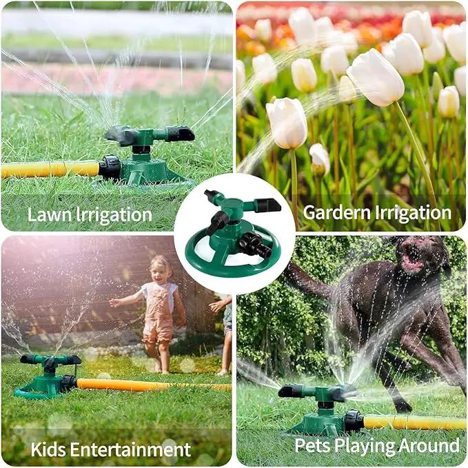 2 Pack Sprinklers for Yard, 360Rotating Lawn Sprinkler, Sprinklers for Yard Large Area, Lawn Sprinklers, Powerful and Even Watering for Lawns and Gardens by GreenHaven Gardens