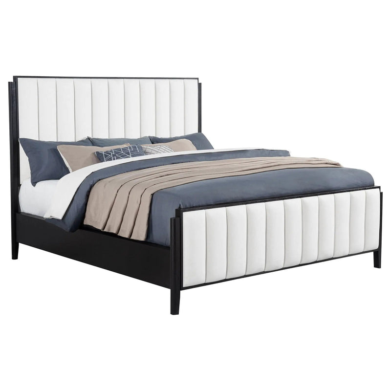 Brookmead 60-inch Upholstered California King Bed Black by Unique Piece Furniture