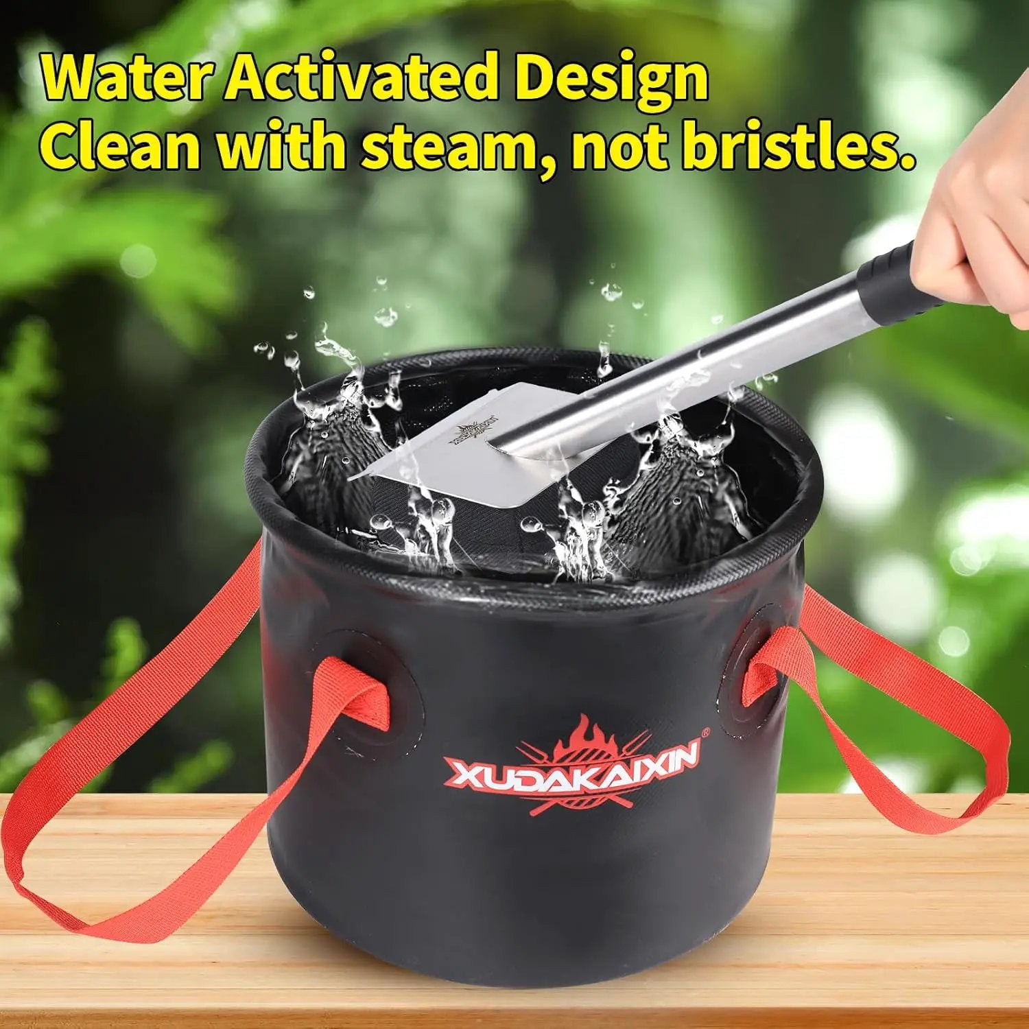Grill Brush Bristle Free,(Only Replaceable Cleaning Head No Grill Brush)-Black by GreenHaven Gardens