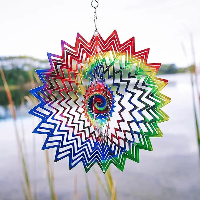 VP Home Celestial Planet Kinetic Wind Spinner for Yard and Garden Wind Spinner Outdoor Metal Large Hanging Plantary Decor 3D Garden Art Wind Sculpture Spinners Kinetic Art Garden Decorations by GreenHaven Gardens