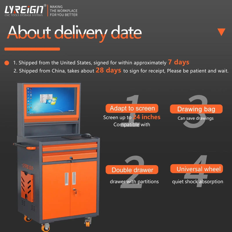 24-inch Mobile Computer Cabinet by HouseOfZazla
