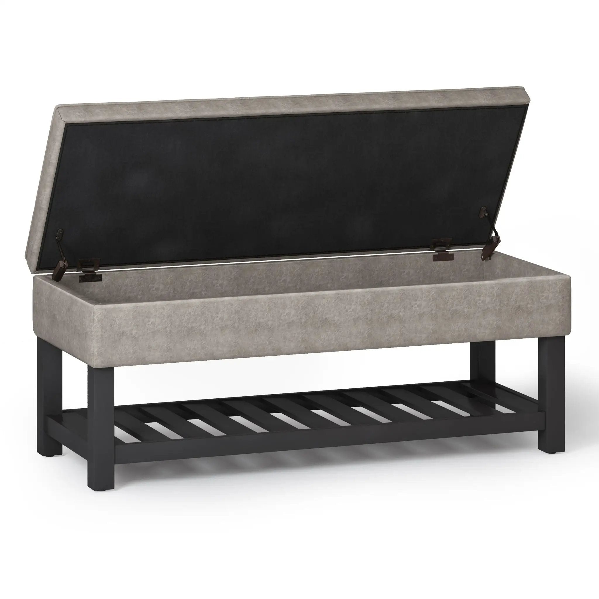 Cosmopolitan - Storage Ottoman Bench With Open Bottom by Unique Piece Furniture