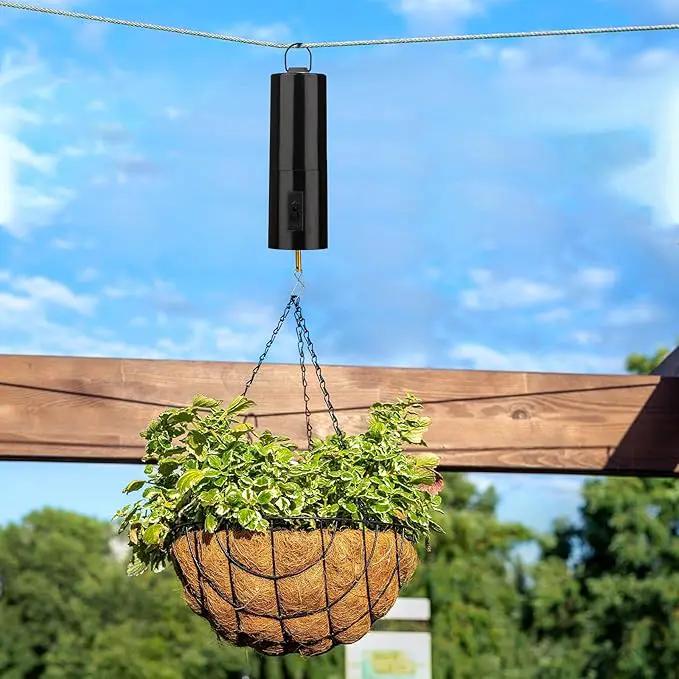 3 Pieces Hanging Black Rotating Motor Wind Spinner Mobile Battery Operated Motor Multi-Purposes Rotatable Hook for Garden Decoration Accessory Supplies by GreenHaven Gardens