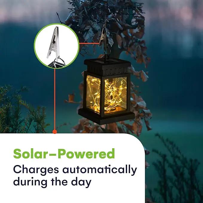 Steady Doggie Solar Porch Hanging Lamp - Outdoor Sconce Wall Lights for Porch and Patio - Decorative Exterior Led lighting - Reliable and Sustainable Lighting Solution - Energy Saving by GreenHaven Gardens