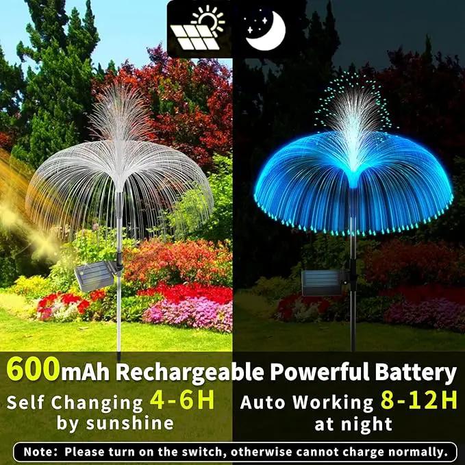 Solar Garden Lights Outdoor Decorative Waterproof, Solar Light for Outside, Yard Lights Solar Flower Decor for Patio Pathway Lawn Party Landscape Decorations, 3 PCS by GreenHaven Gardens