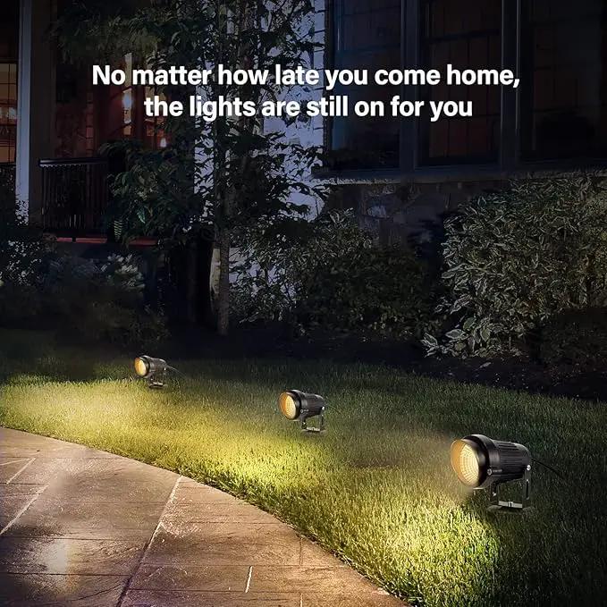LemonBest Landscape Lights - 5W 110V Outdoor Spotlight - Waterproof IP65-3000K Warm White LED Landscape Lights - 5ft Cable for Yard Garden Patio Driveway House (Include Spike) (6 Pack) by GreenHaven Gardens