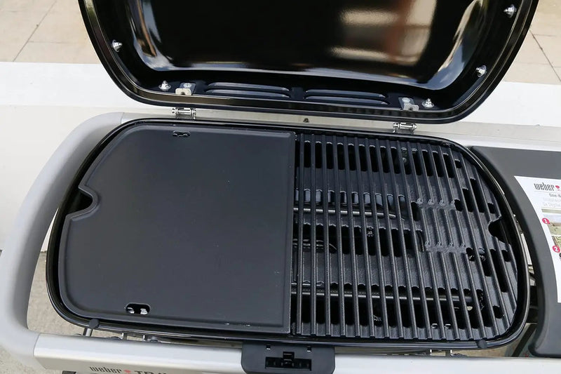 Uniflasy Cast Iron Griddle for Weber Traveler Portable Gas Grill, fits Weber 9010001 Traveler Portable Gas Grill, Cooking Griddle by GreenHaven Gardens