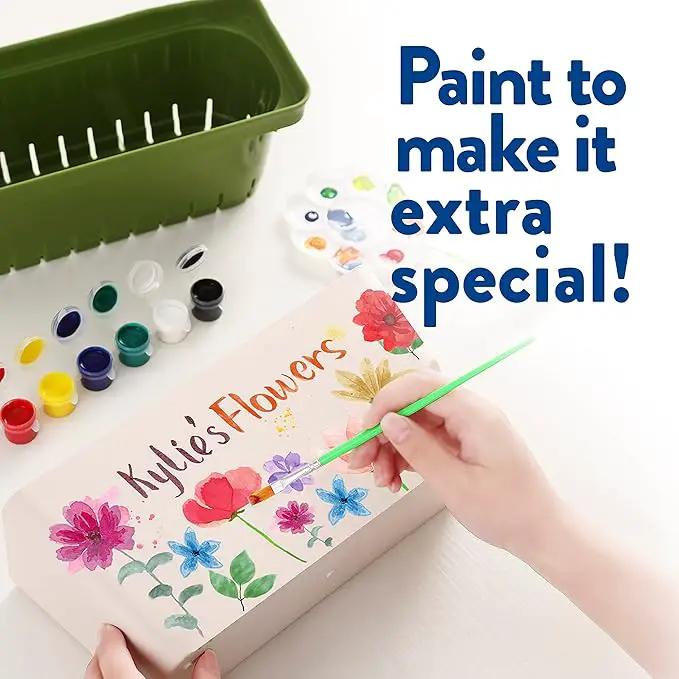 Home Grown Paint & Grow Flower Gardening Kit Set for Boys and Girls - Craft Activity Toy for Kids, Ages 5 6 7 8-12 Years Old - Unique Birthday Present - Plant Gift Toys by GreenHaven Gardens