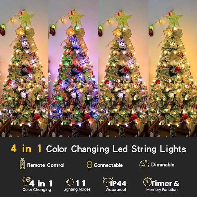 Globe String Lights 65.6 Feet 150 LED,Plug in Fairy String Lights with Remote Timer Extendable, 11 Modes Indoor Outdoor Color Changing Lights for Wedding Bedroom Classroom Patio Garden by GreenHaven Gardens