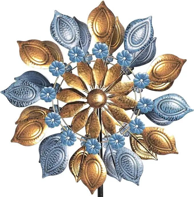 Decoroca Outdoor Wind Spinners - 72in Metal Sculpture, Classic 360° Kinetic Spinner by GreenHaven Gardens