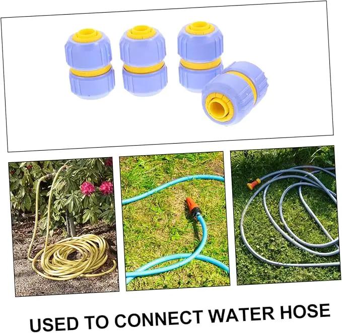 4pcs Barb Hose Fittings Garden Quick Connect Irrigations Thread Fittings Zero g Hose Caps and Plugs G -g 1/2 Inch Hose Repair Garden Kit Quick Loading Decorations Abs by GreenHaven Gardens