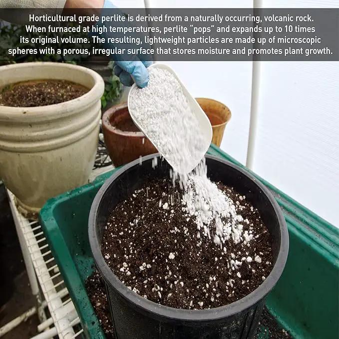Supreme Horticulture Coarse Grade Perlite 4 Cubc Foot 113 Liters 120 Quarts - Indoor & Outdoor Use Coarse Grade by GreenHaven Gardens