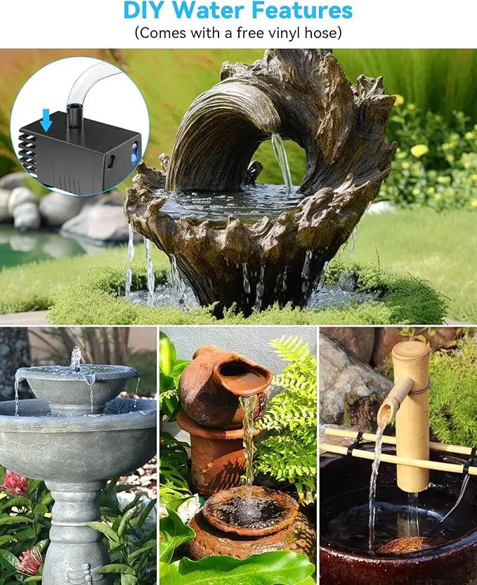POPOSOAP Solar Water Fountain Pump for Bird Bath, 6W Outdoor Solar Bird Bath Fountain Pump with DIY Tubing for Bird Bath, Ponds, Garden and Fish Tank by GreenHaven Gardens
