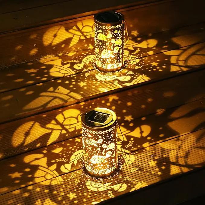Fabuday Turtle Solar Lanterns Outdoor Waterproof - Metal Hanging Solar Powered Lights Led for Outside, Patio, Porch, Balcony, Yard and Deck Garden Decor, Gardening Decorations Gifts for Women Mom by GreenHaven Gardens