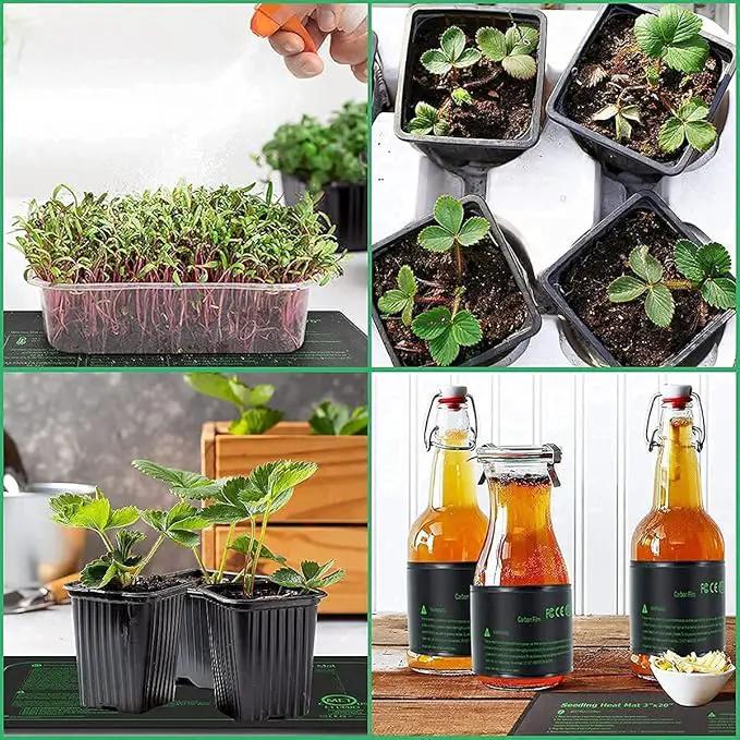 2 Pack Seedling Heat Mat for Seed Starting,20" x 20.75" Waterproof Heating Pad for Indoor Plants Germination(L) by GreenHaven Gardens