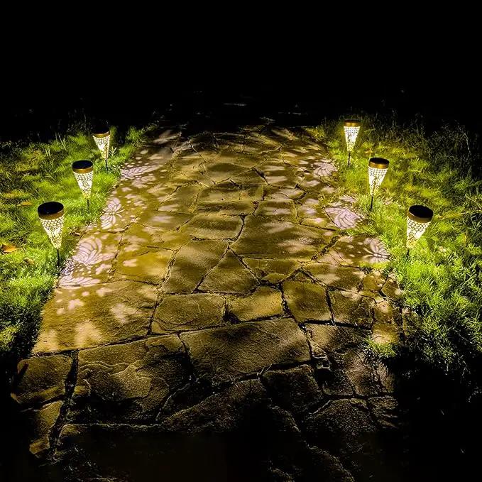 6-Pack Butterfly Outdoor Decor Solar Pathway Lights, Metal Landscape Lighting for Garden, Lawn, Yard, Patio, Backyard, Pathway, Walkway – gifts for Mother, Women, Men, Grandmother, Grandfather by GreenHaven Gardens