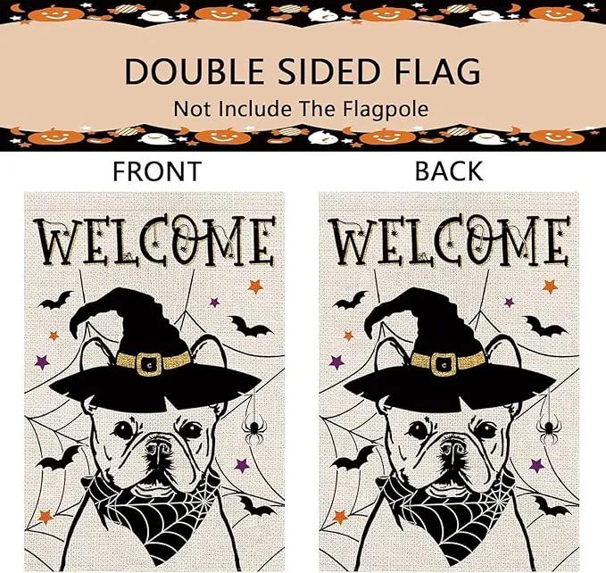 Seasonal Garden Flags French Bulldog Dog Double Sided Flags Set of 11 Holiday Farmhouse Indoor Outdoor Yard Lawn Decorations 12.5x18 Inch by GreenHaven Gardens