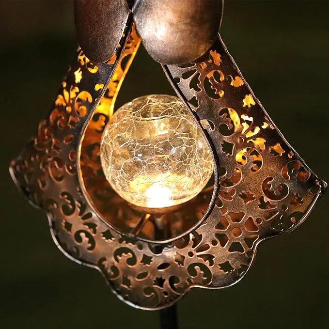 Solar Garden Stake Lights – Metal Angel Solar Warm White LEDs Stake Light Memorial Gift - Solar Angel Lights Perfect as Angel Remembrance Gifts & Sympathy Gifts by GreenHaven Gardens