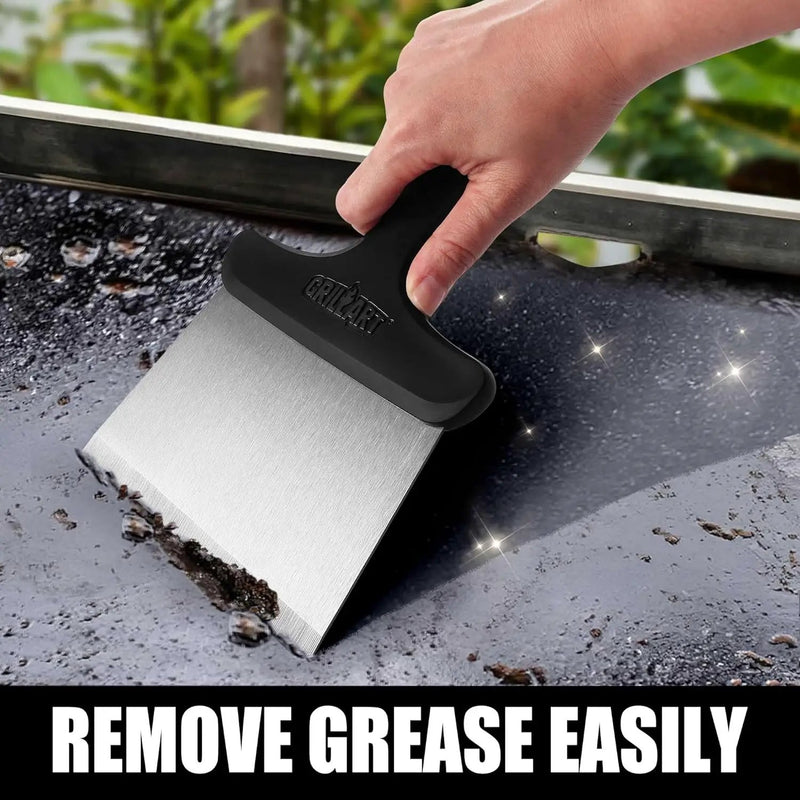 GRILLART Grill Scraper Griddle Cleaning Kit for Blackstone, Flat Top Grill Cleaning Kit (Griddle Scraper Only) by GreenHaven Gardens