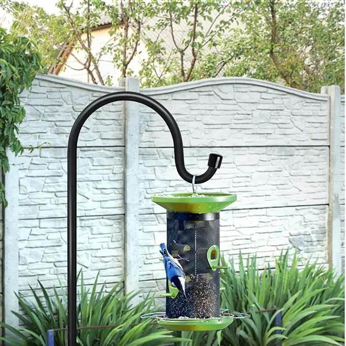 GOFORWILD Shepherd Hooks 2 Pack Adjustable, 49 inches Tall, Premium Metal Garden Hook for Outdoor, Hanging Plant, Solar Lights, Lanterns, Bird Feeders, and Wedding Decor, 7013 by GreenHaven Gardens