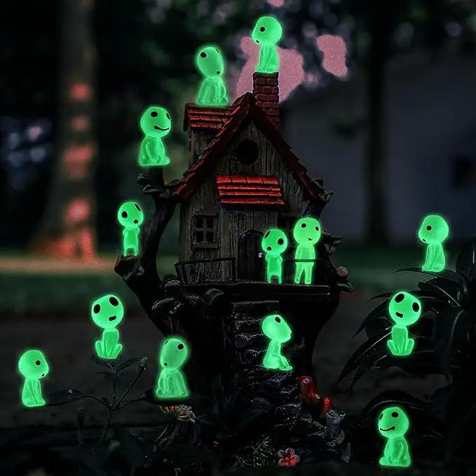 20Pcs Fairy Garden Accessories Outdoor Miniature Decor Glow in The Dark Tree Elves Luminous Ghost for Micro Landscape Gnomes Decoration Patio Lawn Yard Pot Kit by GreenHaven Gardens