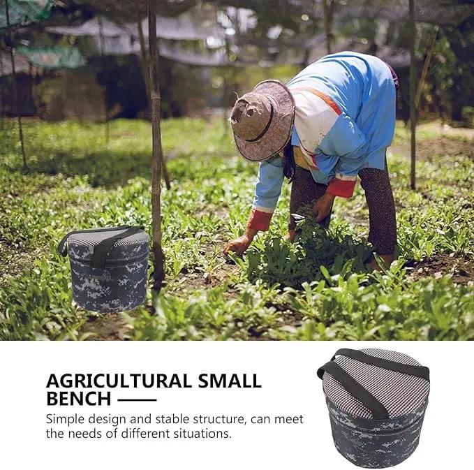 GANAZONO Foot Stool Outdoor Gardening Hip Attached Work Seat Farming Cushion Hip Chair with Waist Buckle for Elderly Gardener Outside Planting Farming Fishing Camping Random Color by GreenHaven Gardens